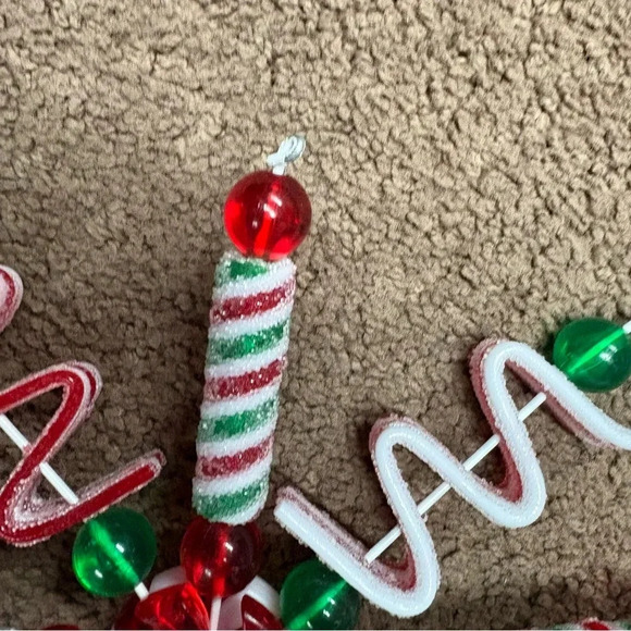 Ornativity Candy Snowflake Tree Topper - Peppermint Candy Cane - Picture 6 of 7